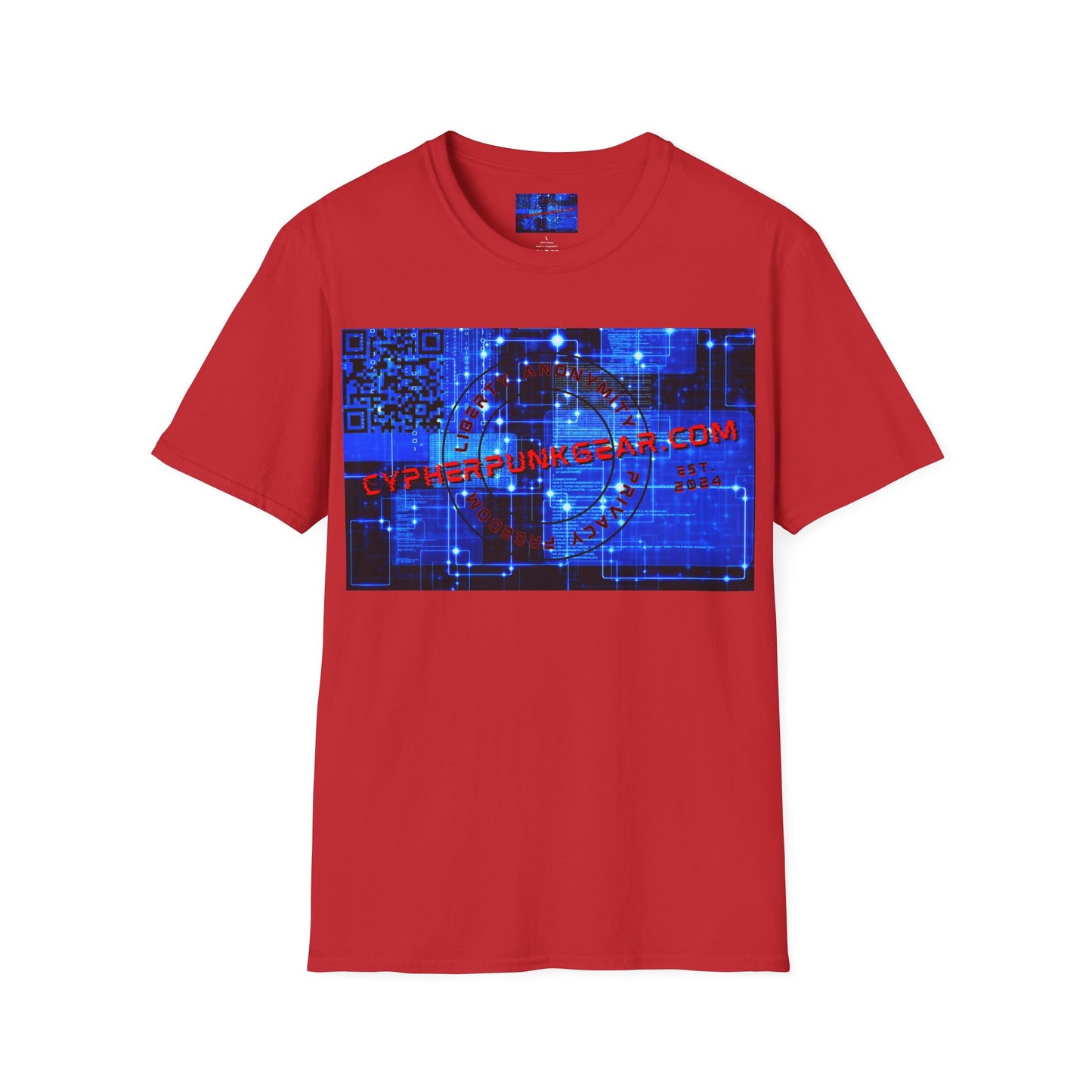 Cypherpunkgear.com logo Light colors Unisex T-Shirt by cypherpunkgear.com