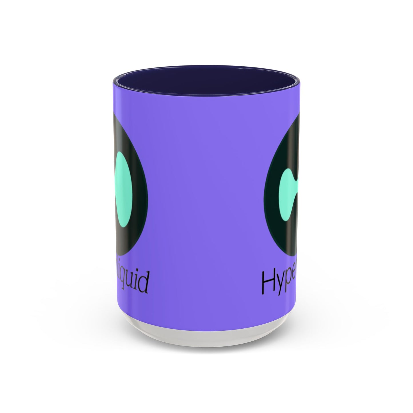 Hyperliquid Black font Light Purple Accent Mug by cypherpunkgear.com