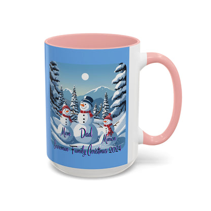 Snowman Family of 3 Accent Mug by cypherpunkgear