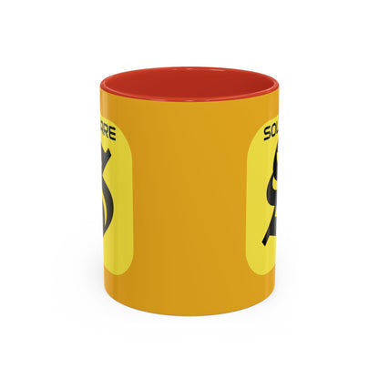 SolflareLogo Yellow Accent Mug by cypherpunkgear.com
