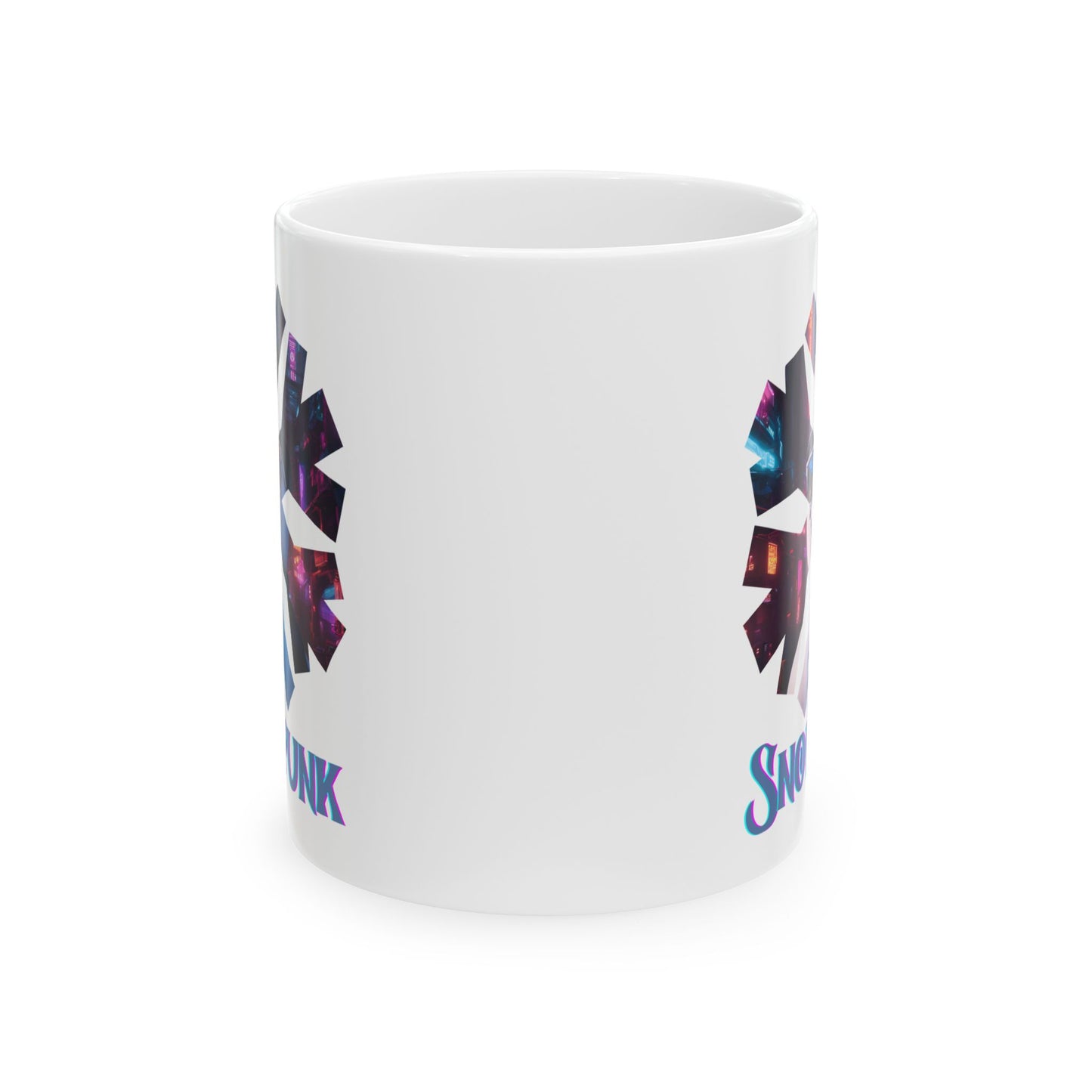 Snowpunk White Mug by cypherpunkgear.com