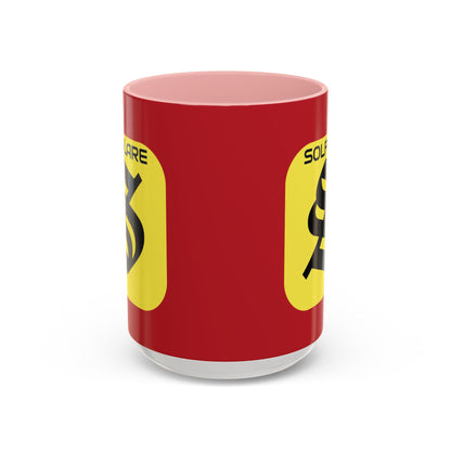 SolflareLogo Red Accent Mug by cypherpunkgear.com