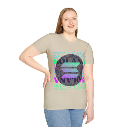 Solana, Solana, Solana (SOL) Light colors Unisex T-Shirt by cypherpunkgear.com