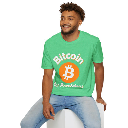 Bitcoin (BTC) for President DKcolors Unisex T-Shirt by cypherpunkgear