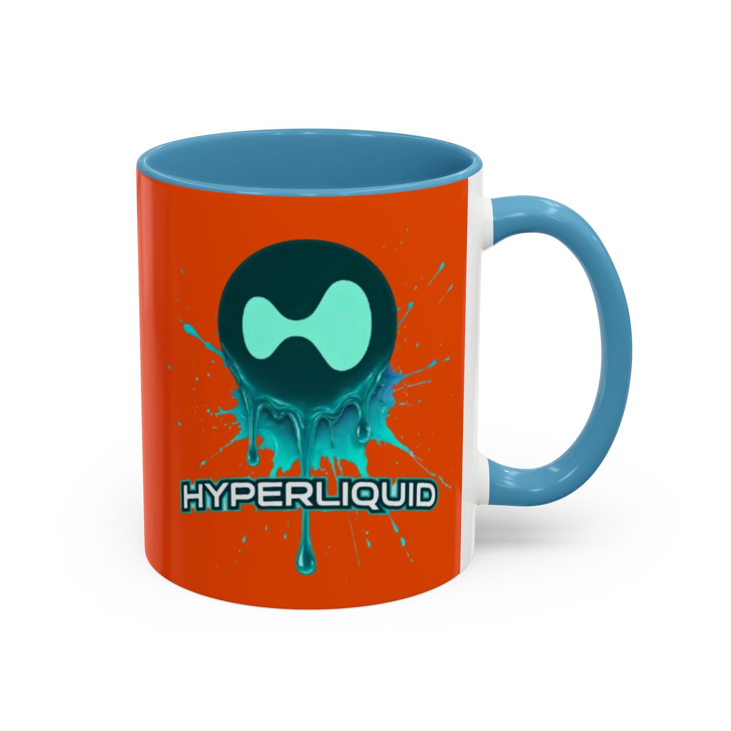 HYPE Drip Orange Accent Mug by cypherpunkgear.com