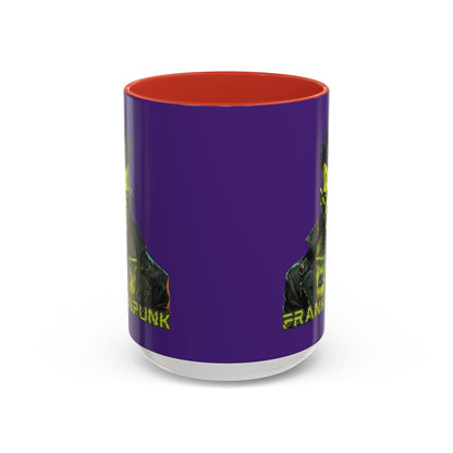 Frankenpunk Purple Accent Mug by CreepyCrafts.boo
