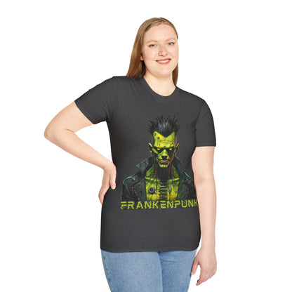 Frankenpunk Dark colors Unisex T-Shirt by CreepyCrafts.boo