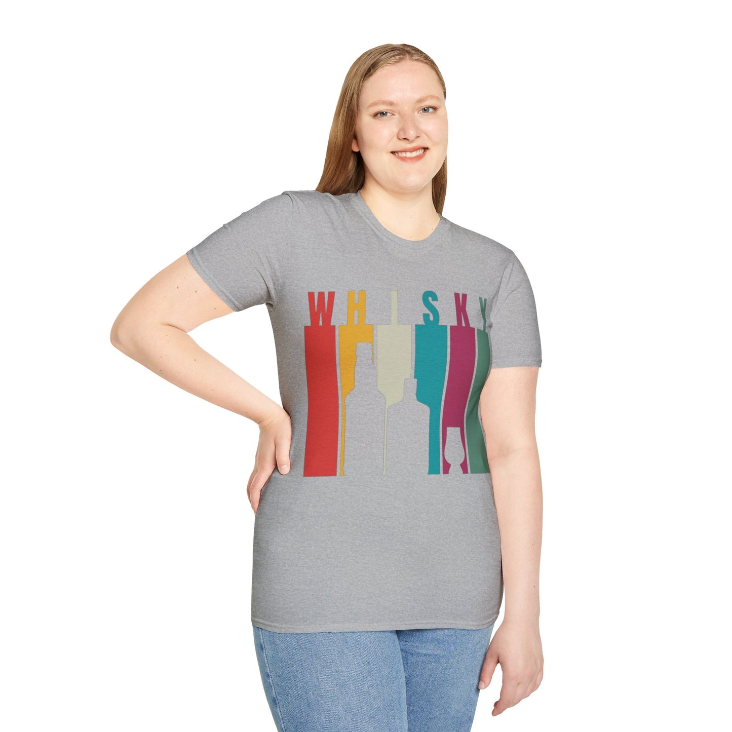Whisky spelled without an 'e' LTcolors Unisex T-Shirt by cypherpunkgear.com