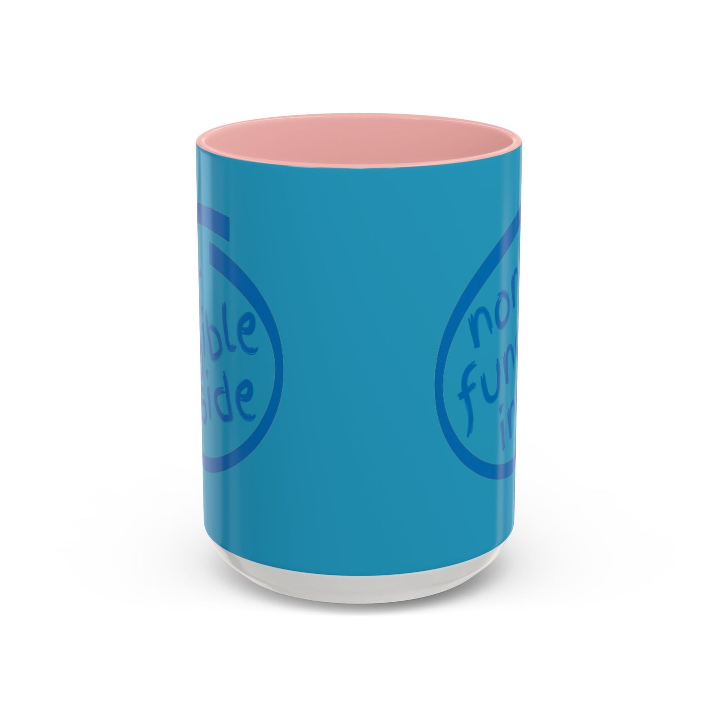 Non-Fungible Inside Turquoise Accent Mug by cypherpunkgear.com