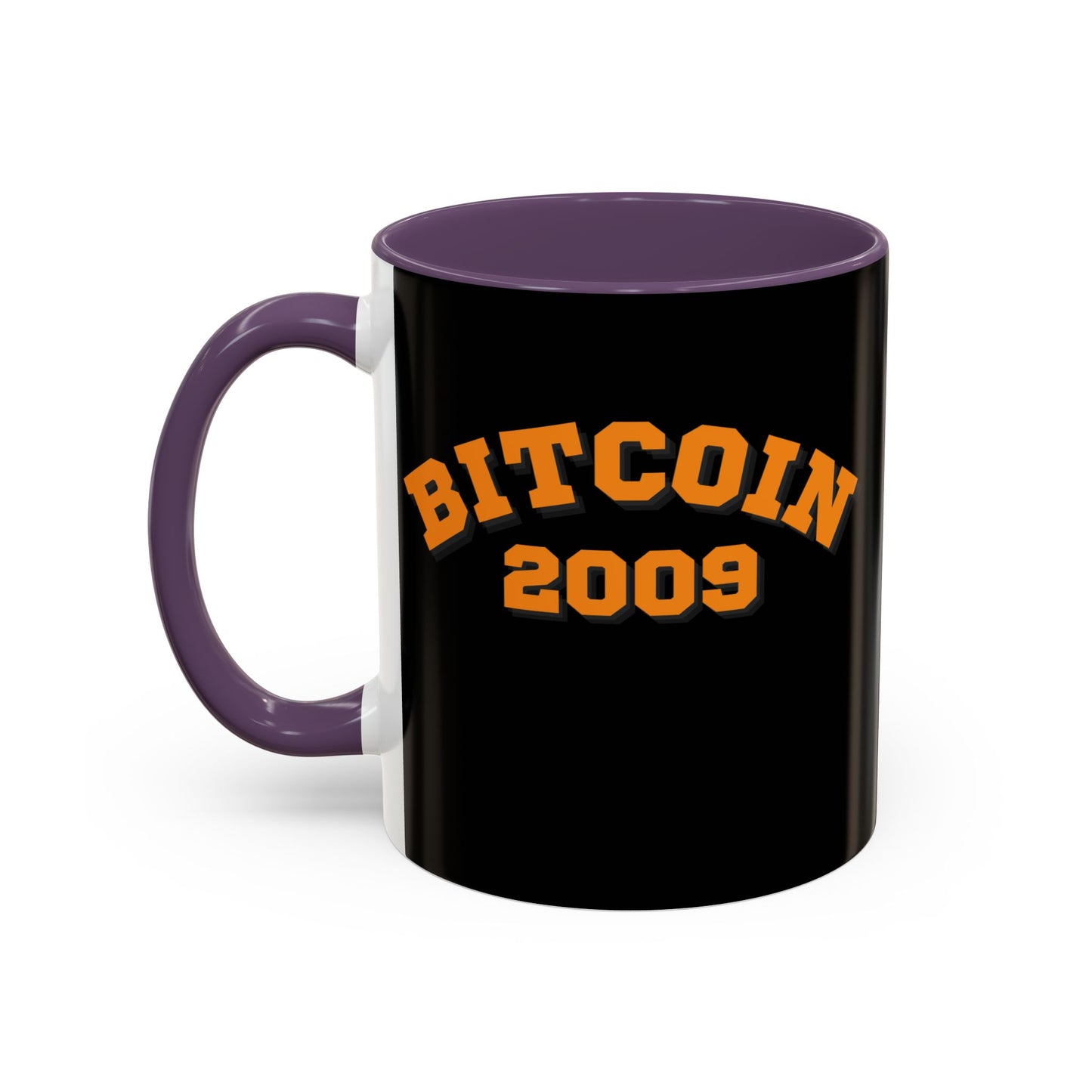 Bitcoin 2009 Black Accent Mug by cypherpunkgear.com