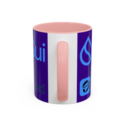 Sui: Get Slushed Purple Accent Mug by cypherpunkgear.com