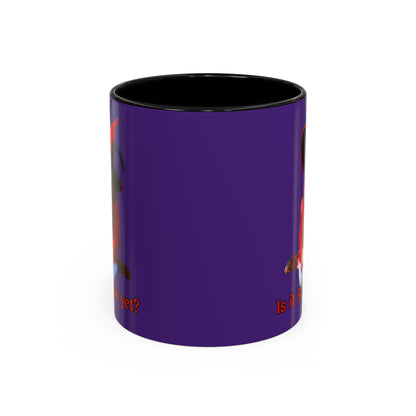 Is it Samhain yet? Dark Purple Accent Mug by CreepyCrafts.boo