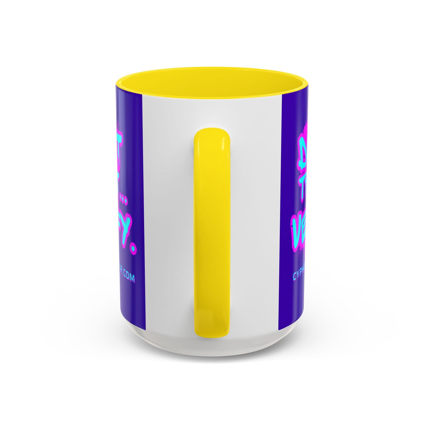 Don't Trust...Verify. Dark Purple Accent Mug by cypherpunkgear.com