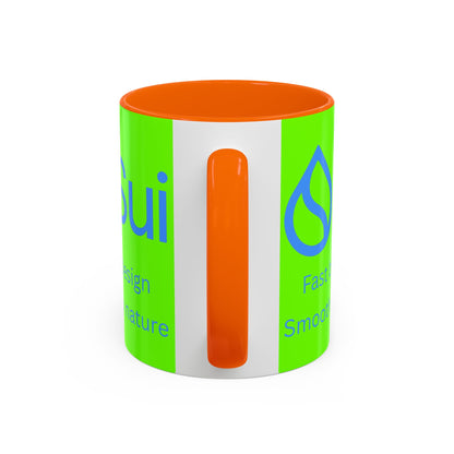 SUI Green Accent Mug by cypherpunkgear.com