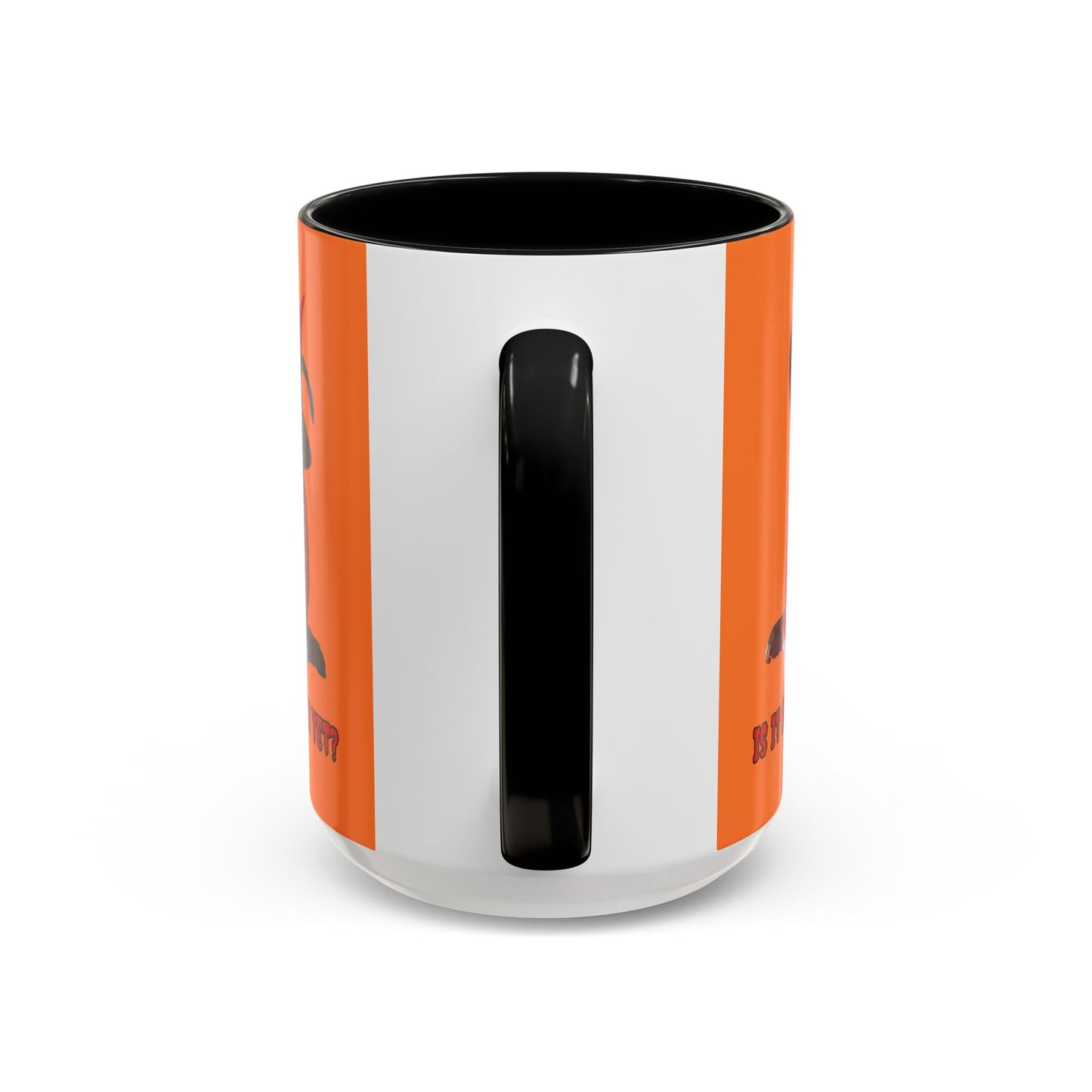 Is it Halloween yet? Orange Accent Mug by CreepyCrafts.boo