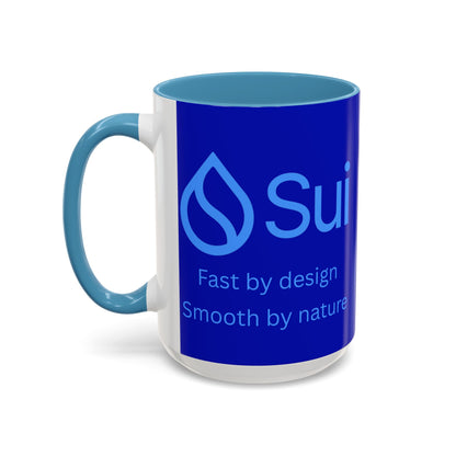 SUI Dark Blue Accent Mug by cypherpunkgear.com
