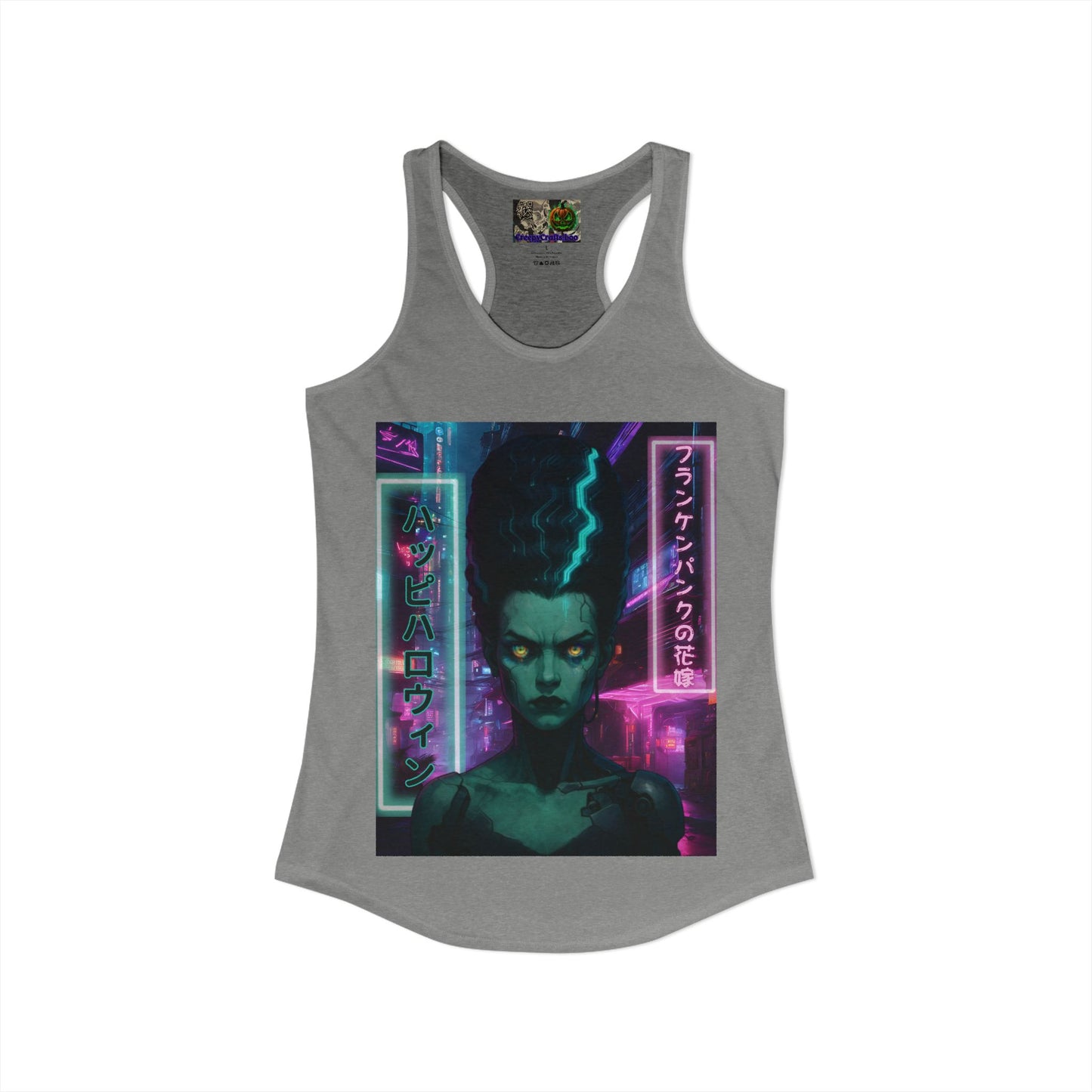 Bride of Frankenpunk Women's Racerback Tank Top by CreepyCrafts.boo