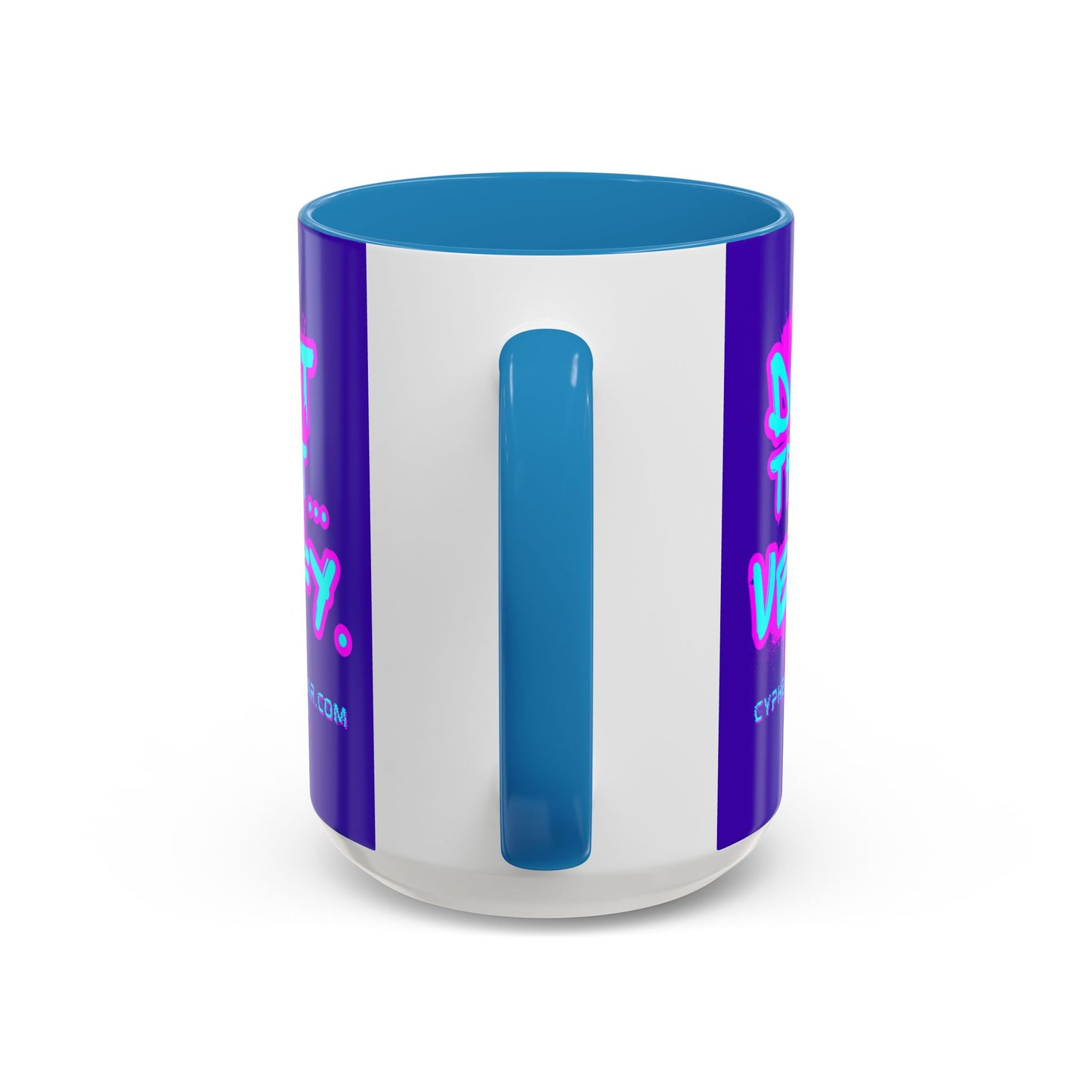 Don't Trust...Verify. Dark Purple Accent Mug by cypherpunkgear.com