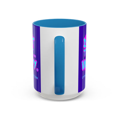 Don't Trust...Verify. Dark Purple Accent Mug by cypherpunkgear.com