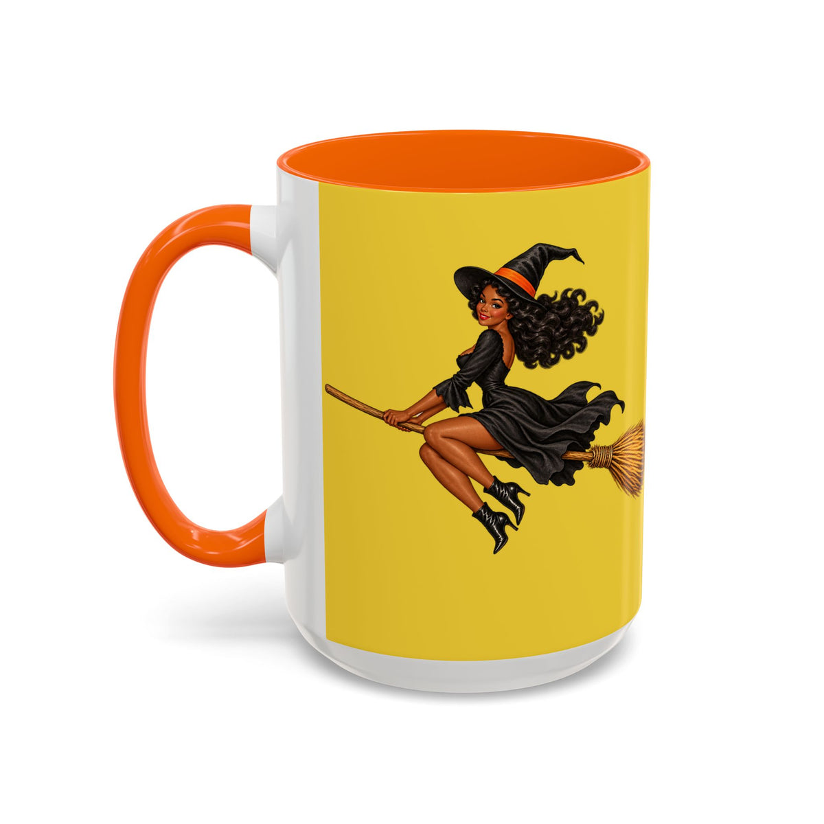 Velvet Vex Yellow Accent Mug by CreepyCrafts.boo