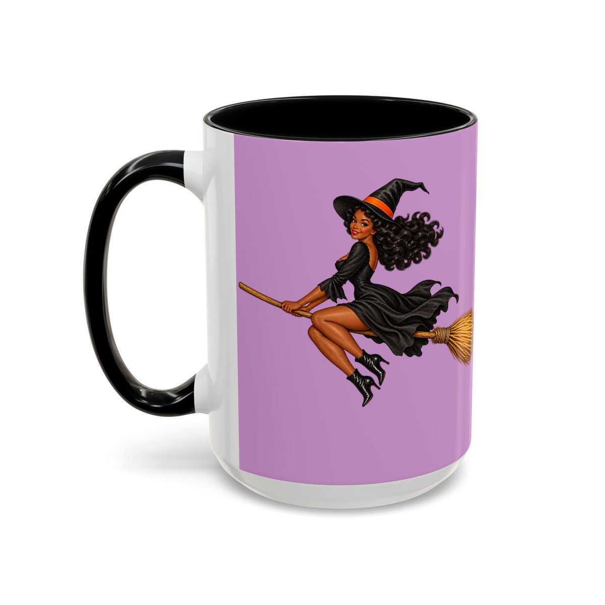 Velvet Vex Pink Accent Mug by CreepyCrafts.boo