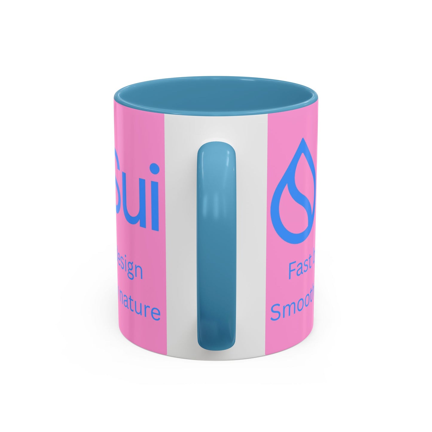 SUI Pink Accent Mug by cypherpunkgear.com