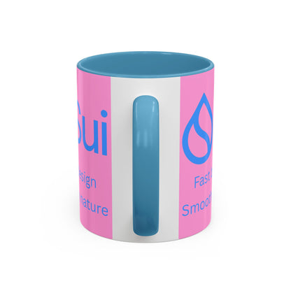 SUI Pink Accent Mug by cypherpunkgear.com