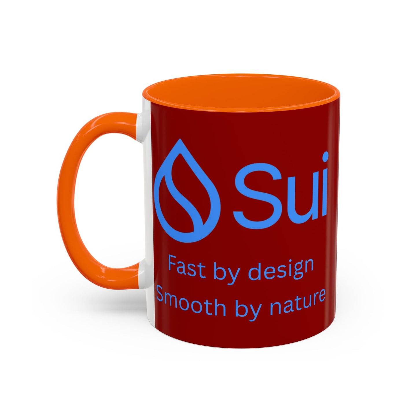 SUI Red Accent Mug by cypherpunkgear.com
