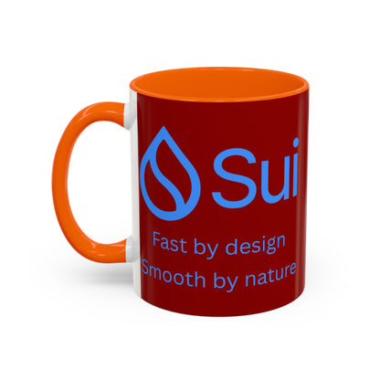 SUI Red Accent Mug by cypherpunkgear.com
