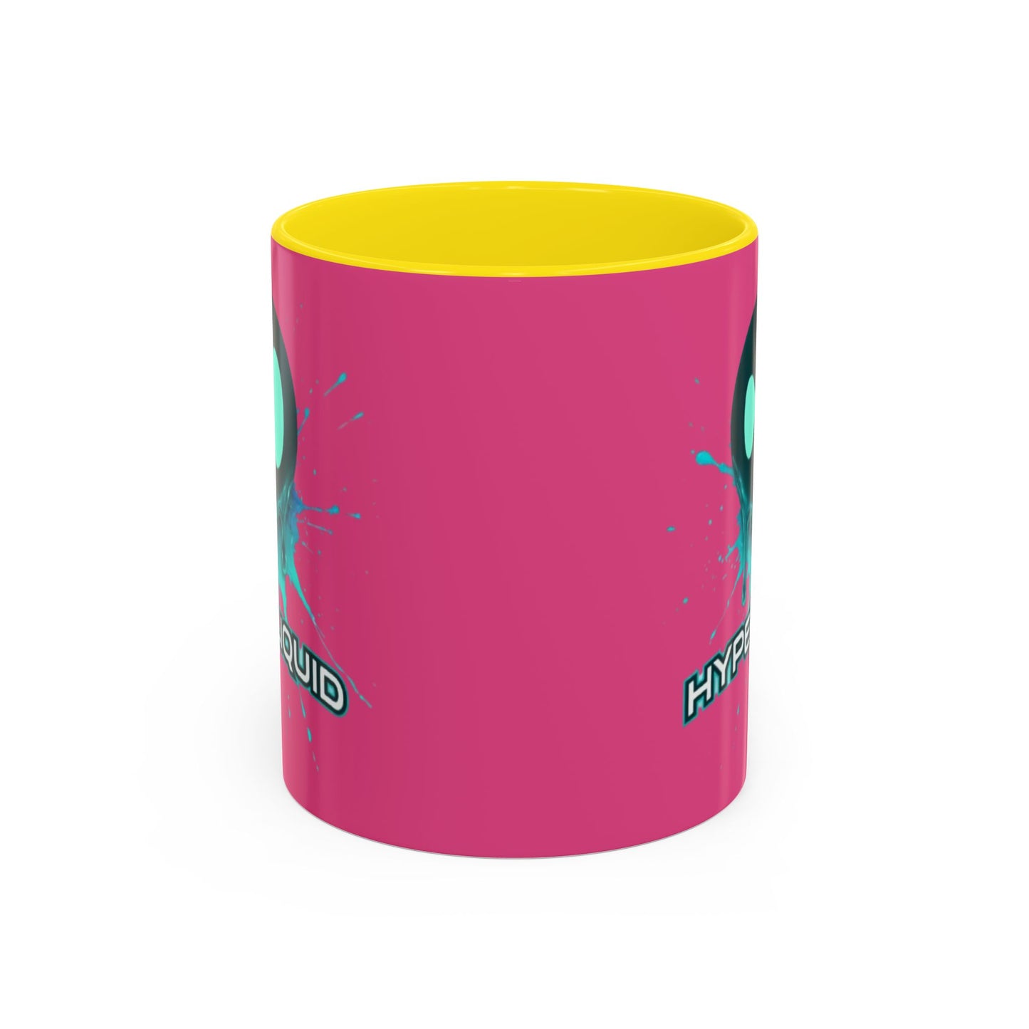 HYPE Drip Pink Accent Mug by cypherpunkgear.com