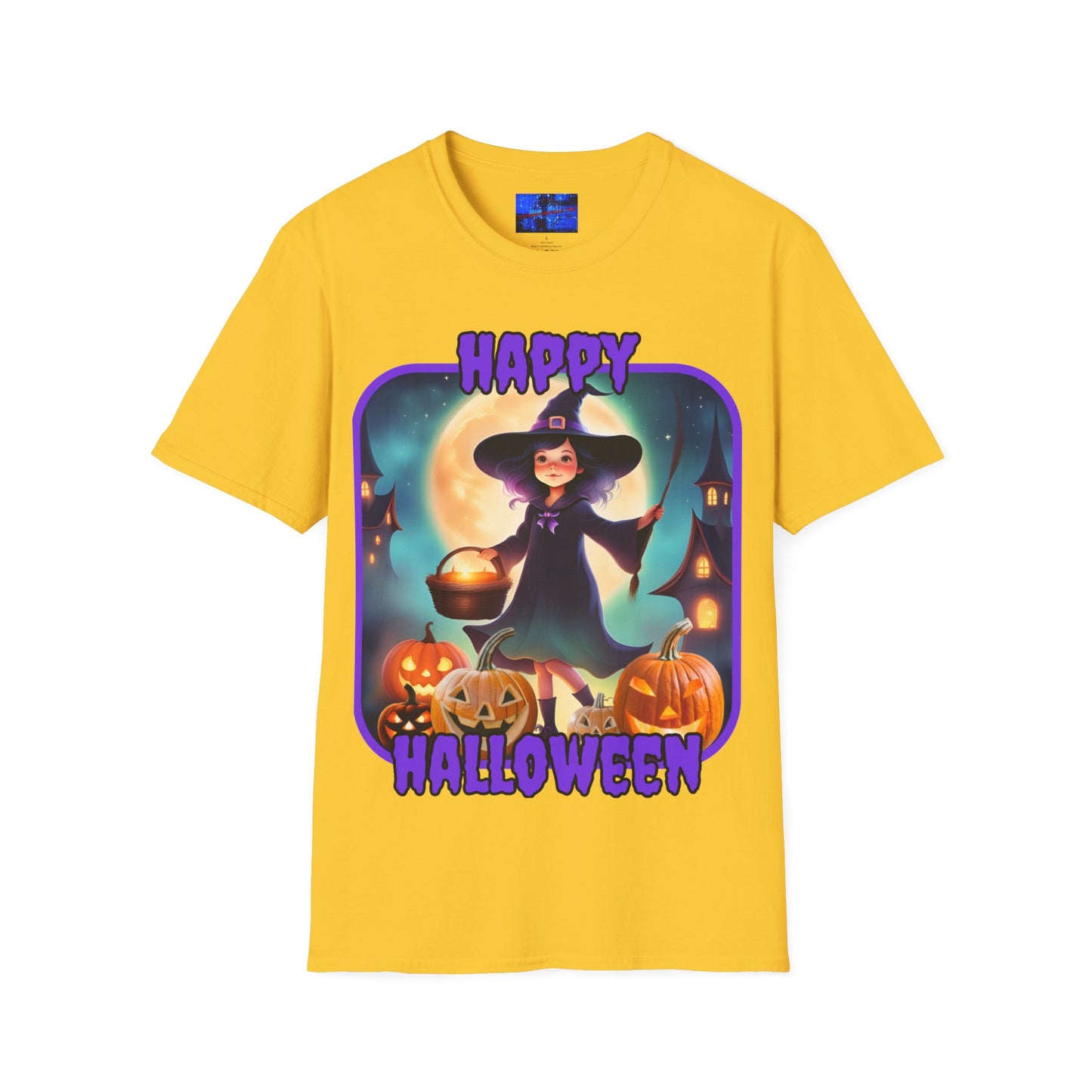 Happy Halloween Little Witch PRfont LTcolors Unisex T-Shirt by cypherpunkgear