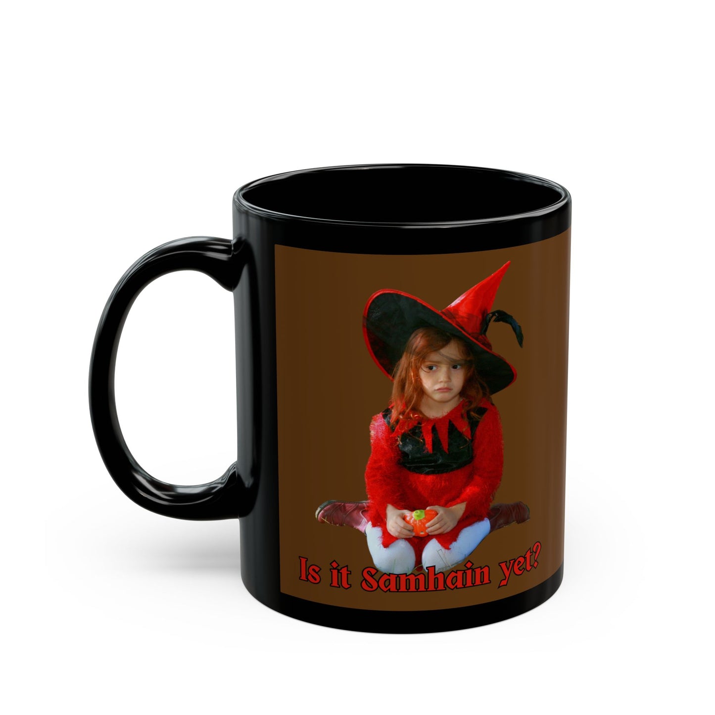 Is it Samhain yet? Brown Mug by CreepyCrafts.boo