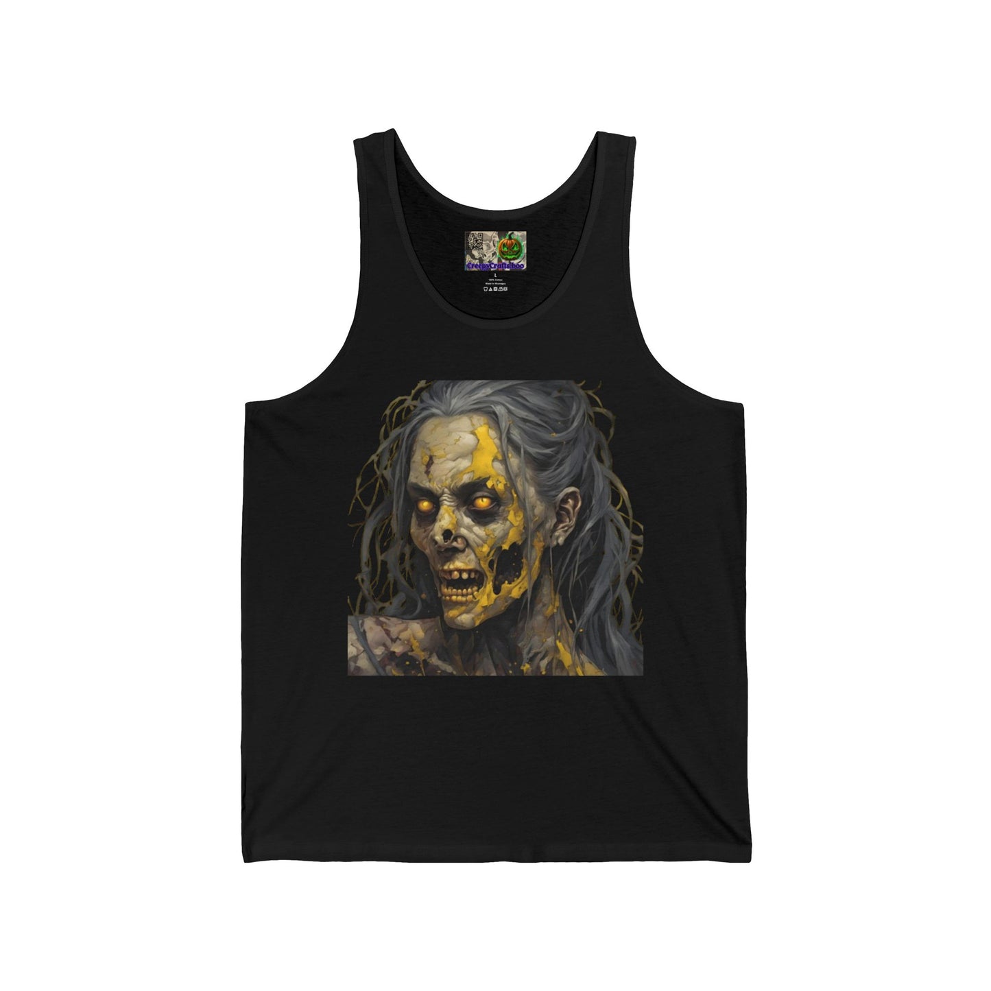 Rose Rottingham Has Risen Unisex Jersey Tank Top by CreepyCrafts.boo