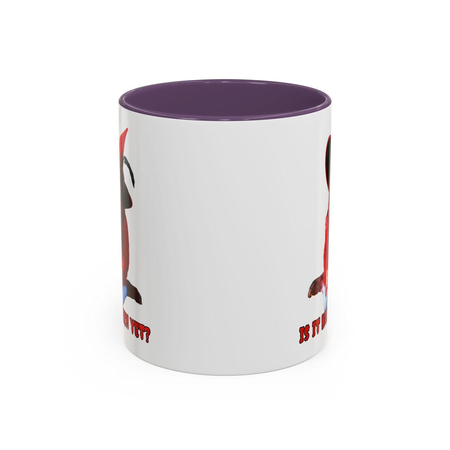 Is it Halloween yet? White Accent Mug by CreepyCrafts.boo
