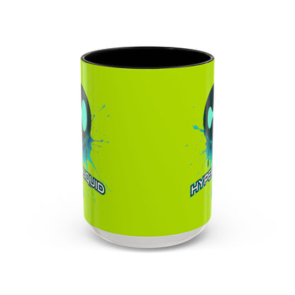 HYPE Drip Yellow Accent Mug by cypherpunkgear.com