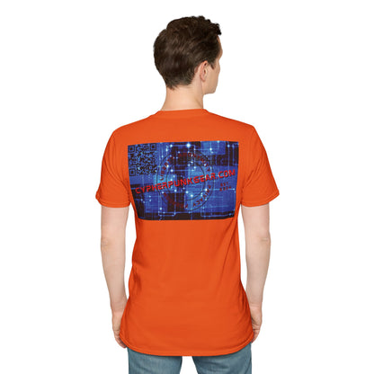 2-sided, cypherpunkgear.com logo Light colors Unisex T-Shirt by cypherpunkgear.com