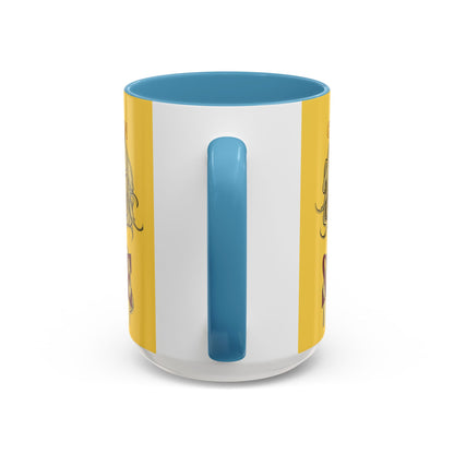Caution, Savage Yellow Accent Mug by cypherpunkgear.com