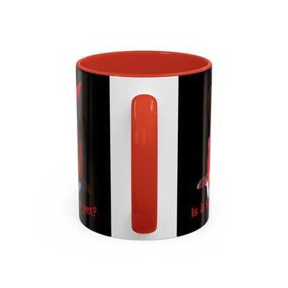 Is it Samhain yet? Black Accent Mug by CreepyCrafts.boo