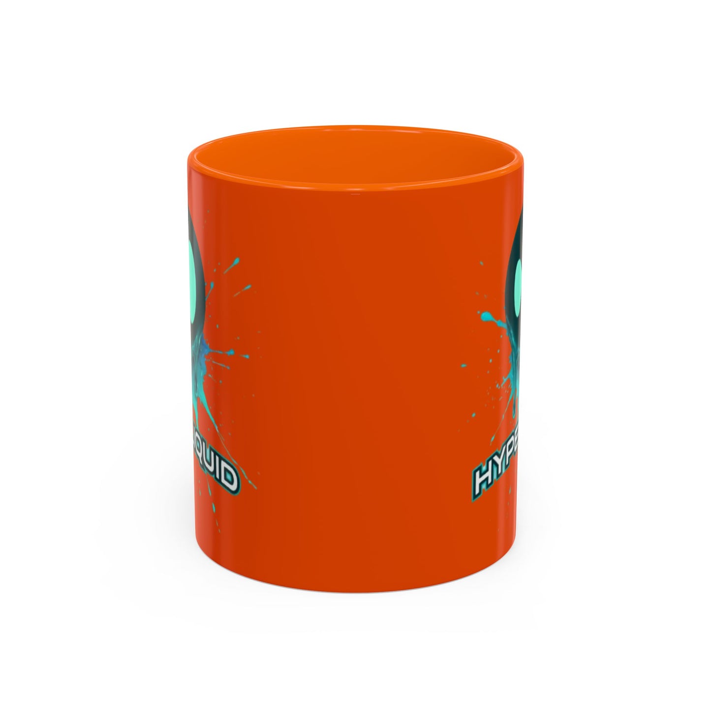 HYPE Drip Orange Accent Mug by cypherpunkgear.com