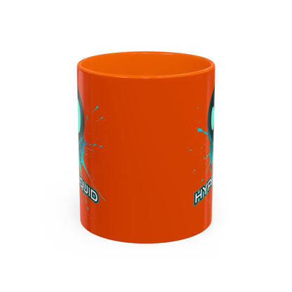 HYPE Drip Orange Accent Mug by cypherpunkgear.com