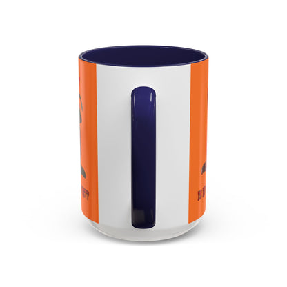 Is it Halloween yet? Orange Accent Mug by CreepyCrafts.boo