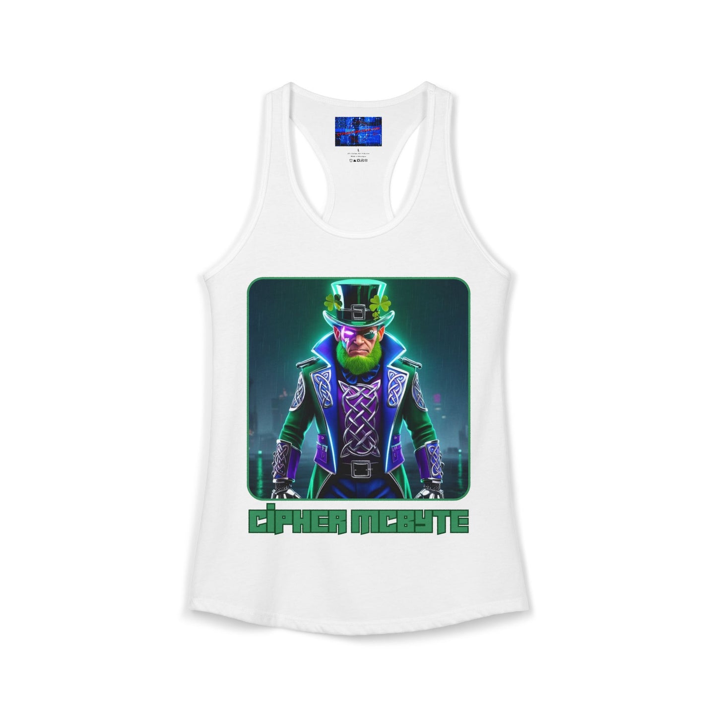 Cipher McByte Women's Racerback Tank Top by cypherpunkgear.com