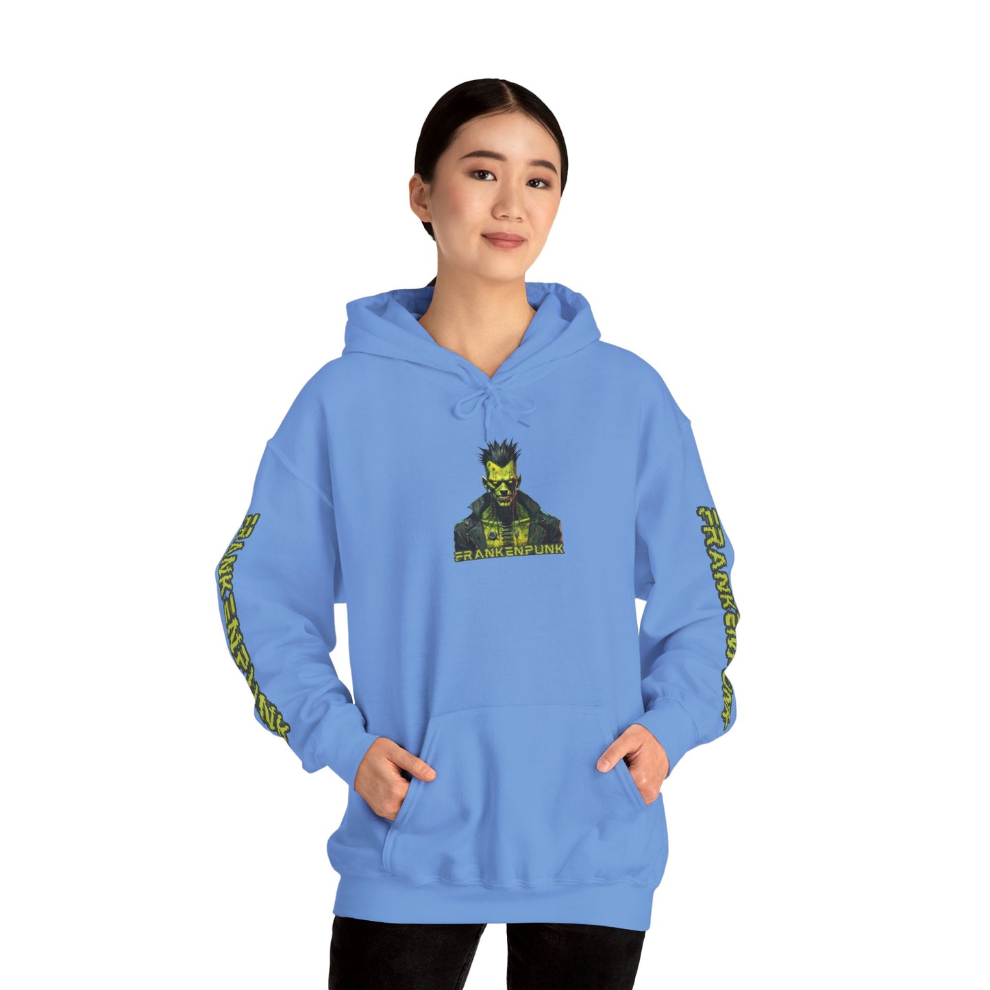 Frankenpunk Hoodie Unisex Hooded Sweatshirt by CreepyCrafts.boo