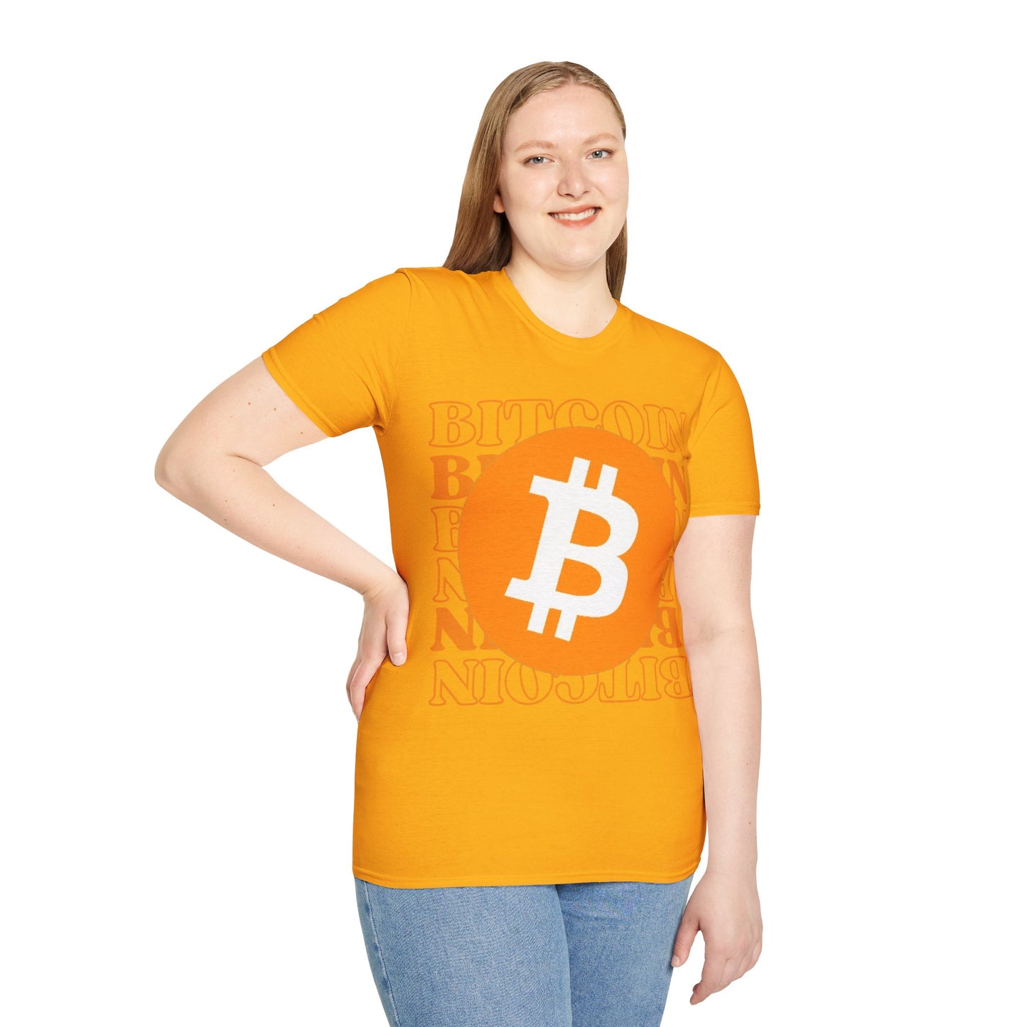 Bitcoin Bitcoin Bitcoin (BTC) Light colors Unisex T-Shirt by cypherpunkgear.com