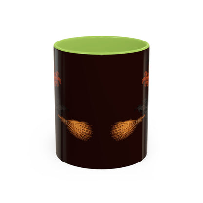 Hazel Hex Brown Accent Mug by CreepyCrafts.boo