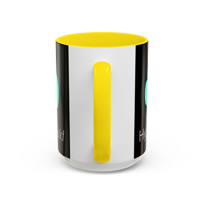 Hyperliquid White font Black Accent Mug by cypherpunkgear.com