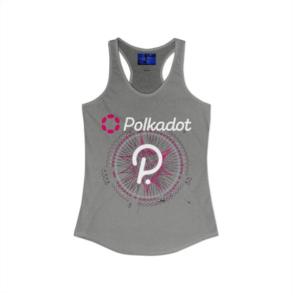 Polkadot (DOT) Women's Racerback Tank Top by cypherpunkgear.com