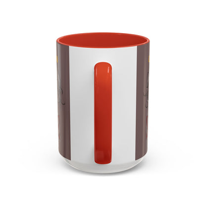 Caution, Savage Grey Accent Mug by cypherpunkgear.com