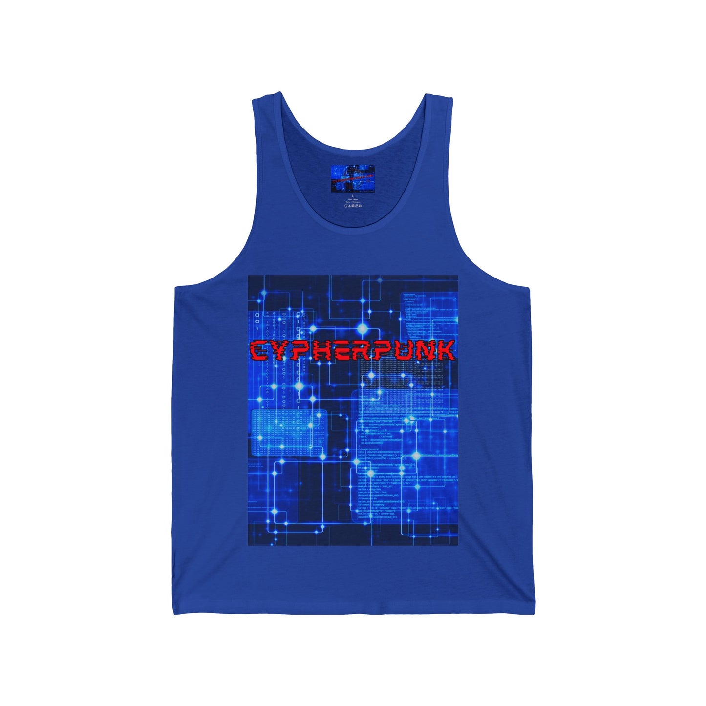 Cypherpunk Unisex Jersey Tank Top by cypherpunkgear