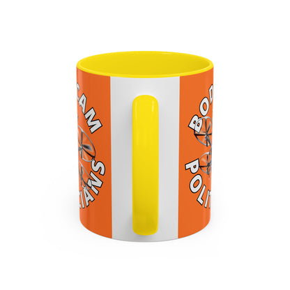 Bodycam the Politicians Drone Orange Accent Mug by cypherpunkgear.com